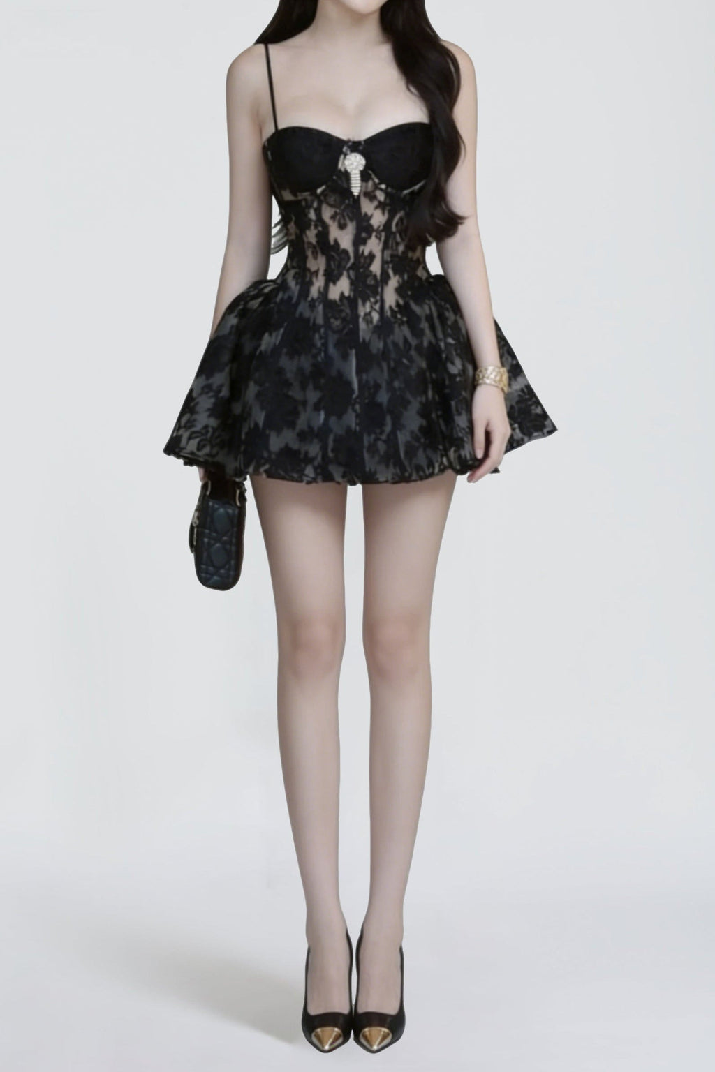 Flowering Girl Women Camilla Corset Lace Mini Dress