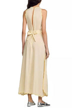 Flowering Girl Women Sleeveless Lace Detail Maxi Dress In Light Yellow