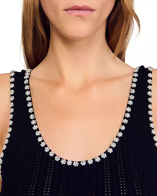 Roberta Beaded Maxi Dress In Black
