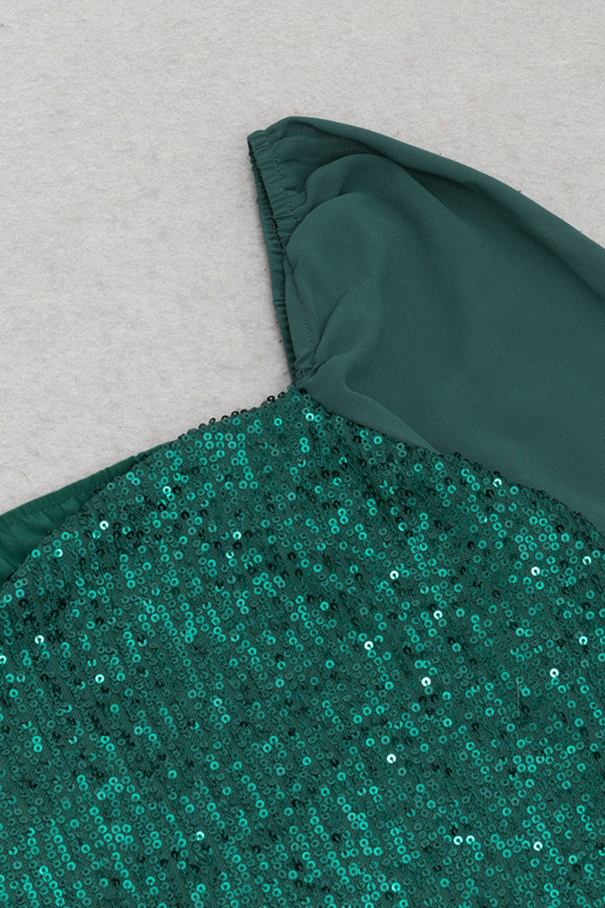 Flowering Girl Women Sequin Embellished Midi Dresses In Green