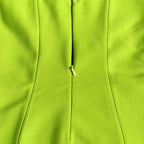 Flowering Girl Women GREEN BANDAGE SLIP MIDI DRESS