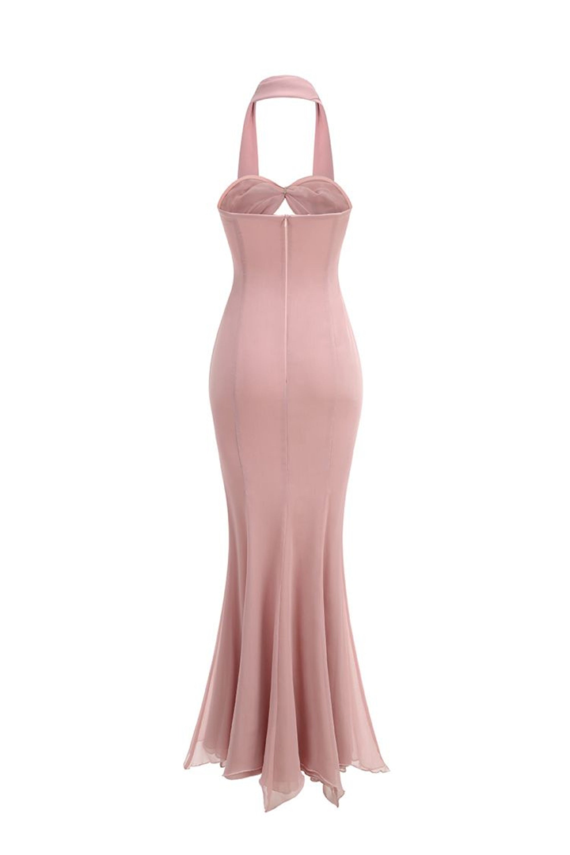 Flowering Girl Women Tulle Sleeveless Mermaid Maxi Dresses In Pink