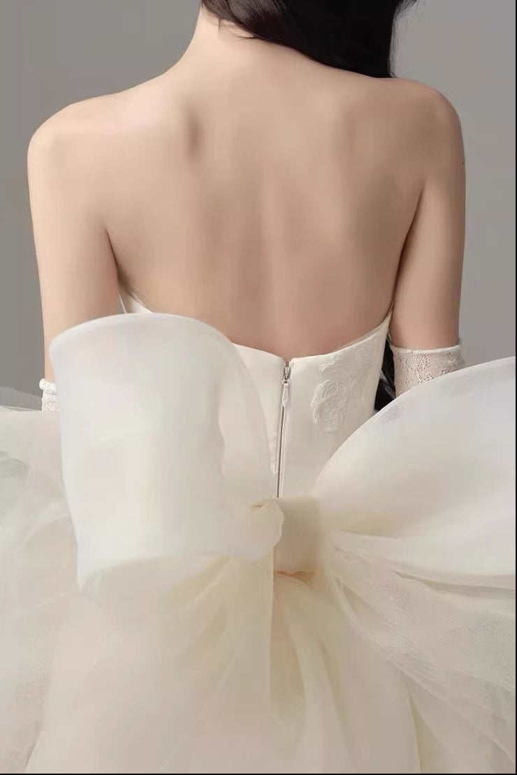 Flowering Girl Women Dervla Strapless Bow Mini Dress