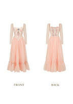 Flowering Girl Women Annalise Long Sleeve Corset Dress