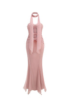 Flowering Girl Women Tulle Sleeveless Mermaid Maxi Dresses In Pink