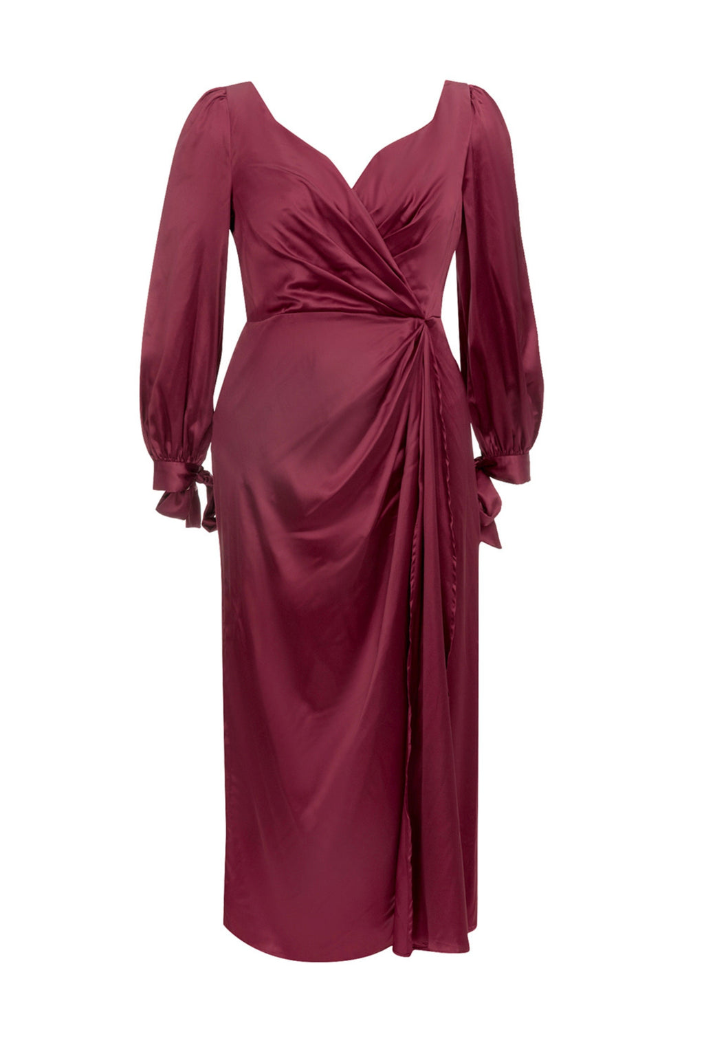 Flowering Girl Women V Neckline High Split Maxi Dresses