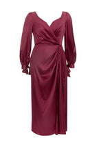 Flowering Girl Women V Neckline High Split Maxi Dresses