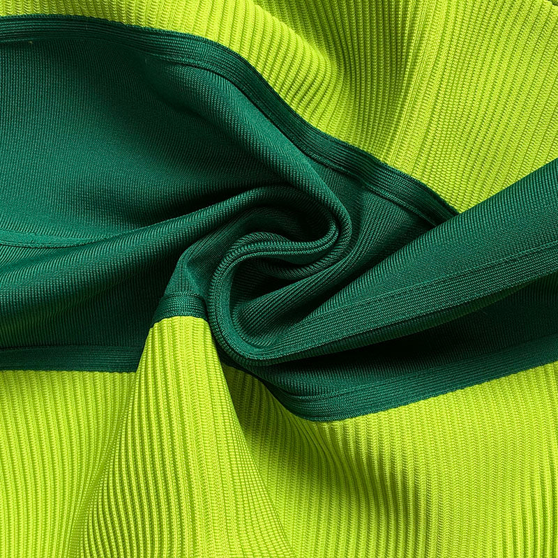 Flowering Girl Women GREEN BANDAGE SLIP MIDI DRESS