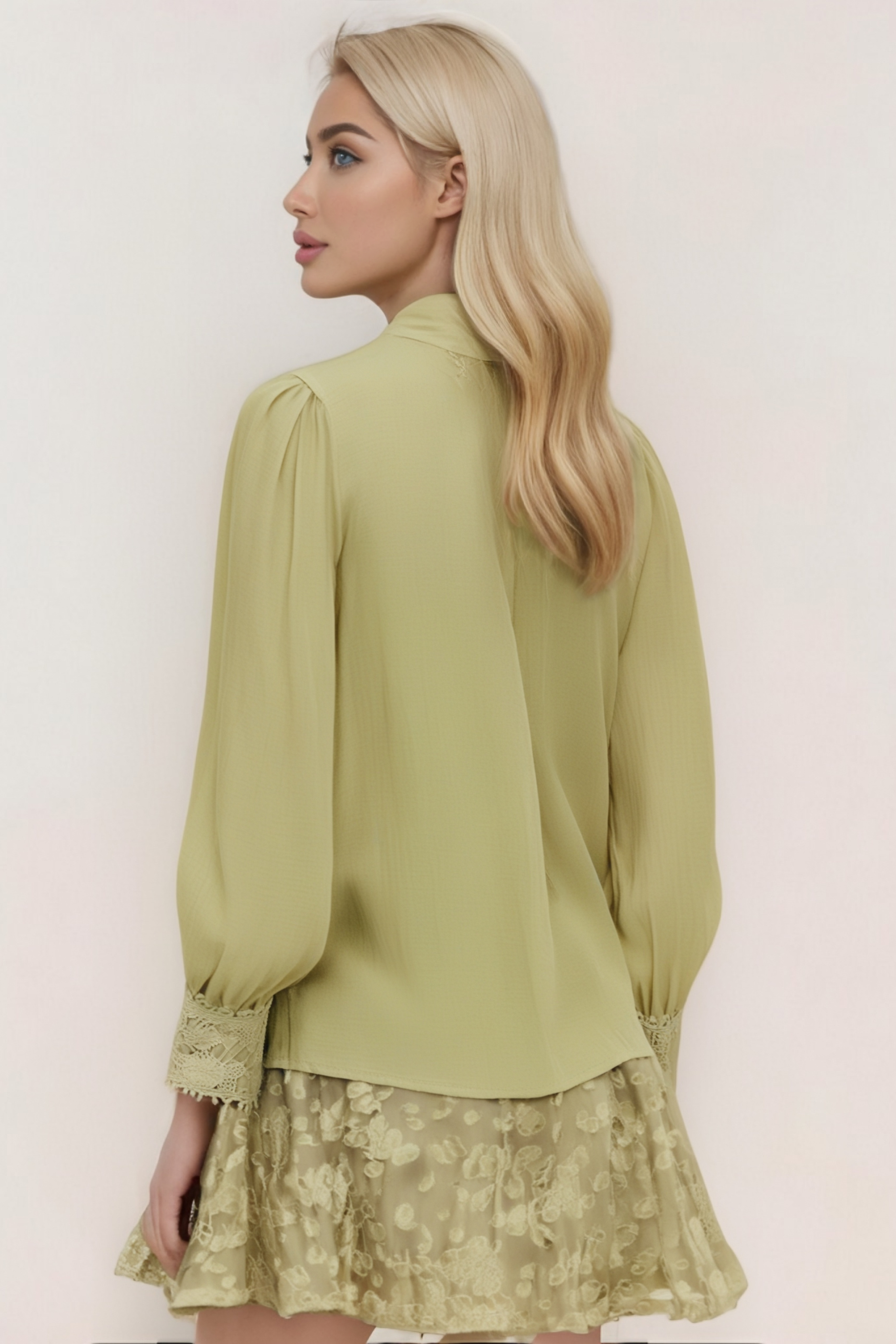 Flowering Girl Women Hélène Floral Embroidered Shirt & Skirt Matching Set