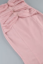 Flowering Girl Women Tulle Sleeveless Mermaid Maxi Dresses In Pink