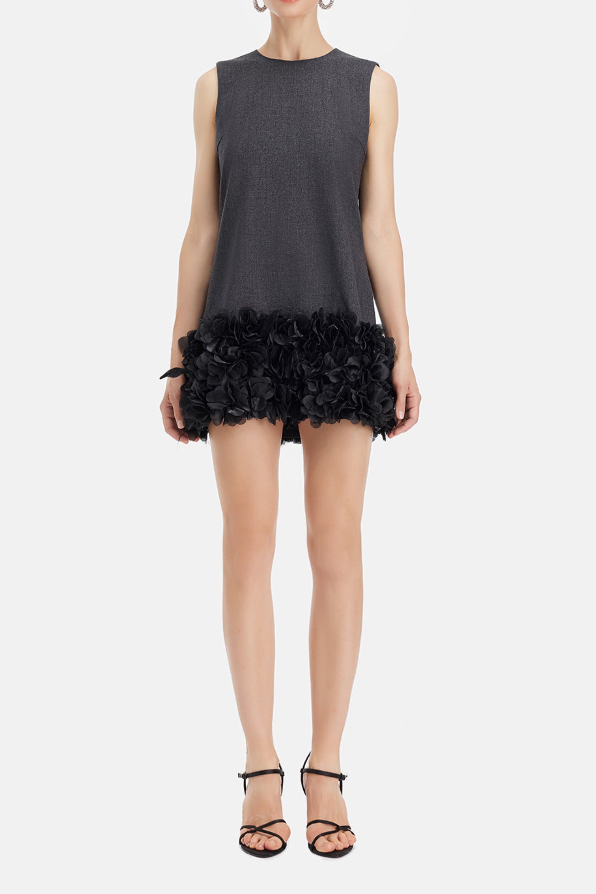Handcrafted Beaded Petal Shift Dress