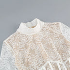 Lace Corset Mini Dress