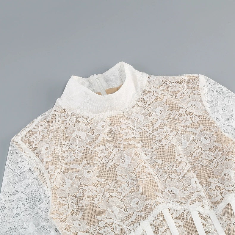 Lace Corset Mini Dress