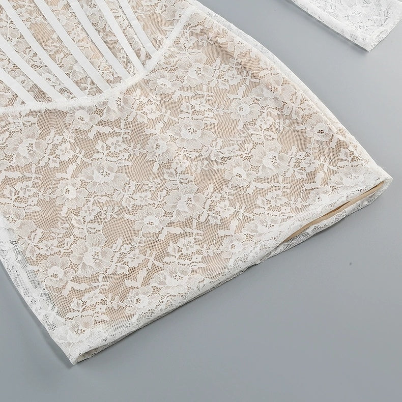 Lace Corset Mini Dress