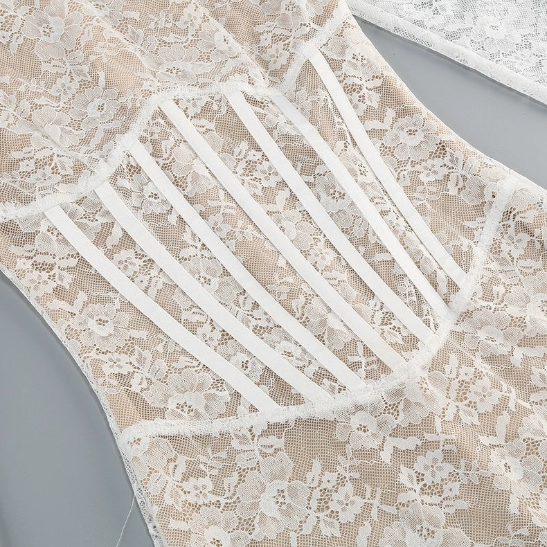 Lace Corset Mini Dress