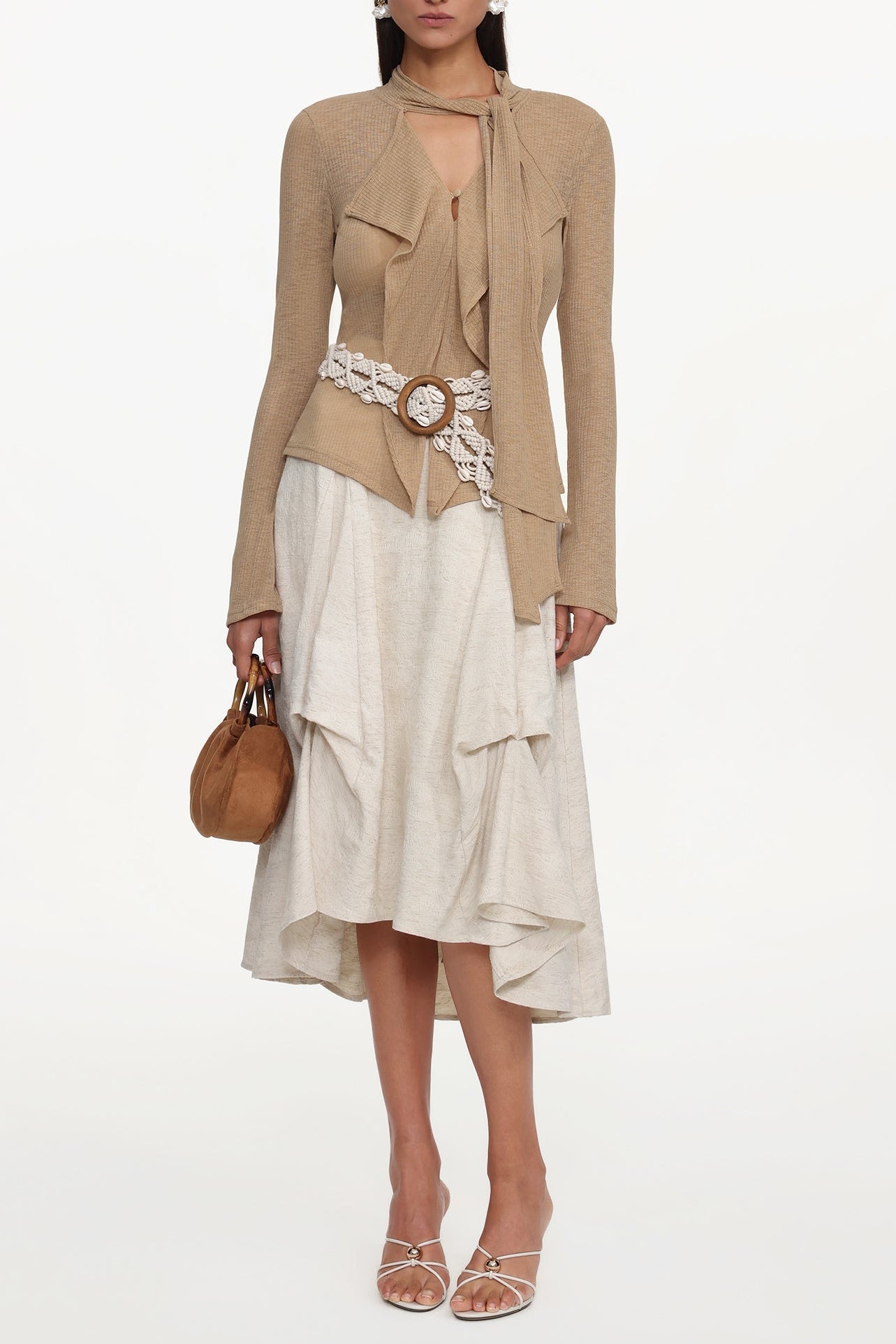 Kezia Woven Top And Skirt Set
