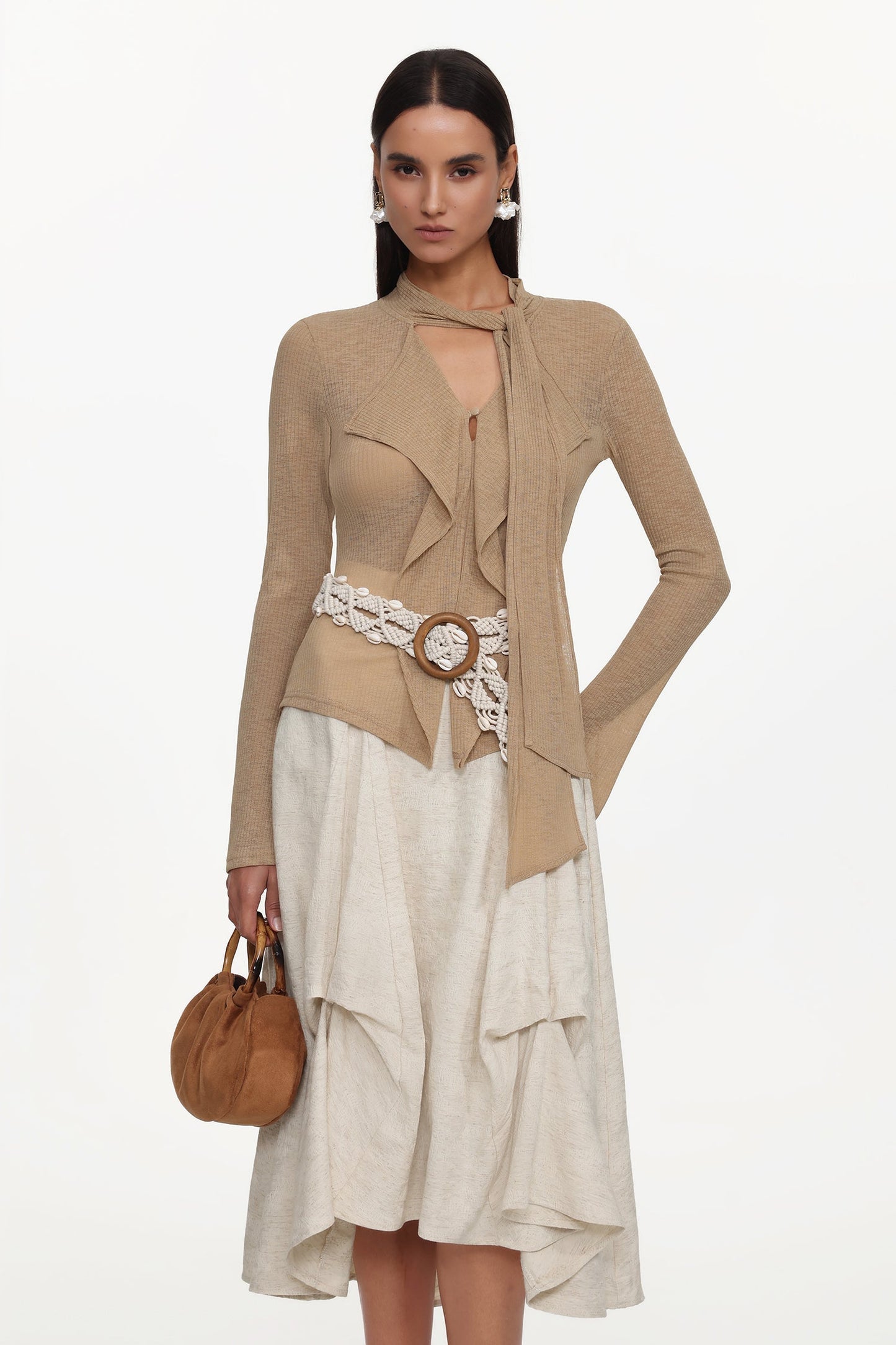 Kezia Woven Top And Skirt Set