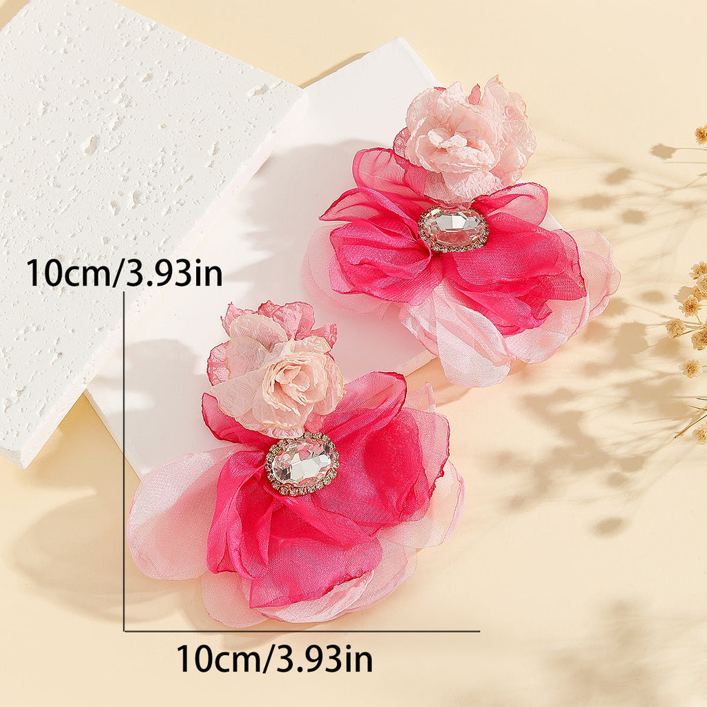 Flowering Girl Women Cyrene Flower Earrings
