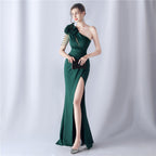 Crafted Flower With Beading Formal Dress