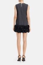 Flowering Girl Women Handcrafted Beaded Petal Shift Dress