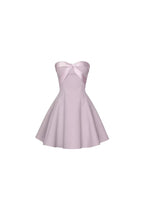 Flowering Girl Women Bow Strapless Mini Dress In Pink
