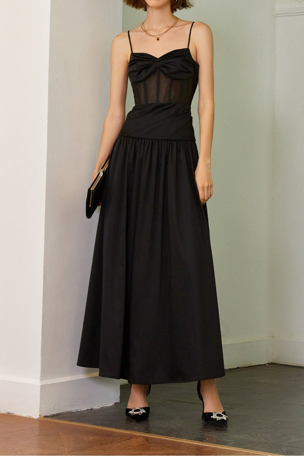 Flowering Girl Women Fishbone Tube Maxi Dress