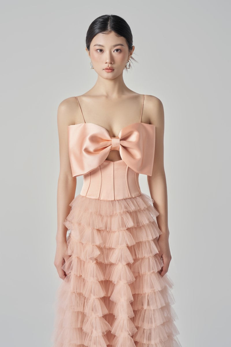 Flowering Girl Women CLARA TAFFETA AND TULLE DRESS