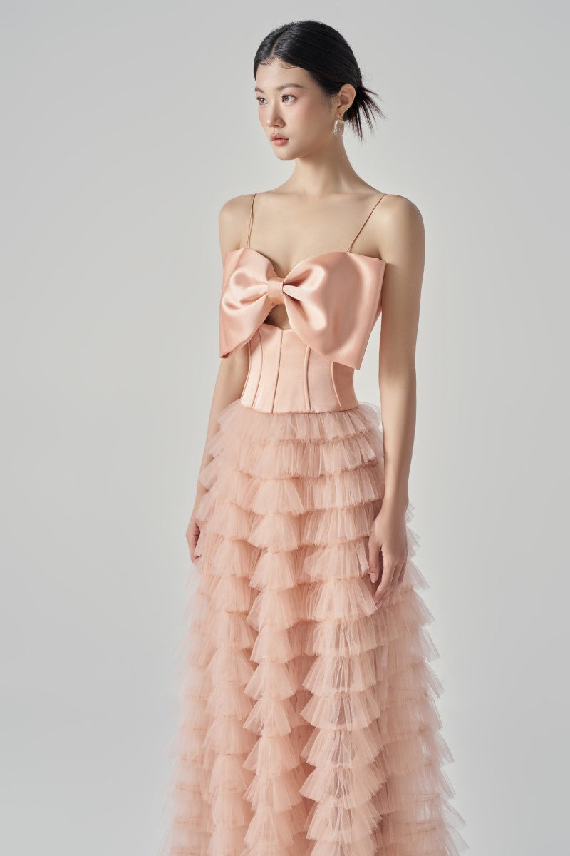 Flowering Girl Women CLARA TAFFETA AND TULLE DRESS
