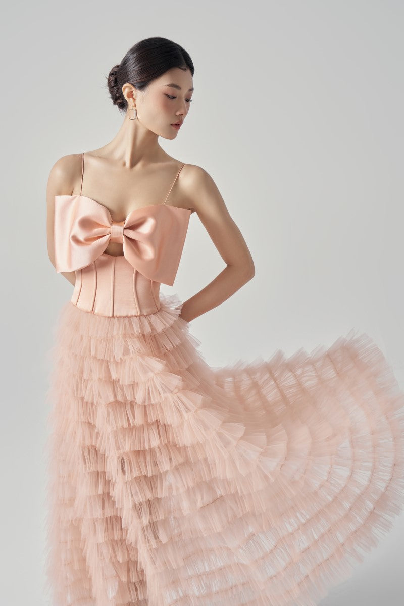 Flowering Girl Women CLARA TAFFETA AND TULLE DRESS