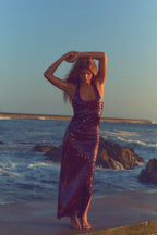 Flowering Girl Women Sequin Halter Dress
