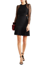 Flowering Girl Women Gabriella Spot Lace Mini Dress - Black