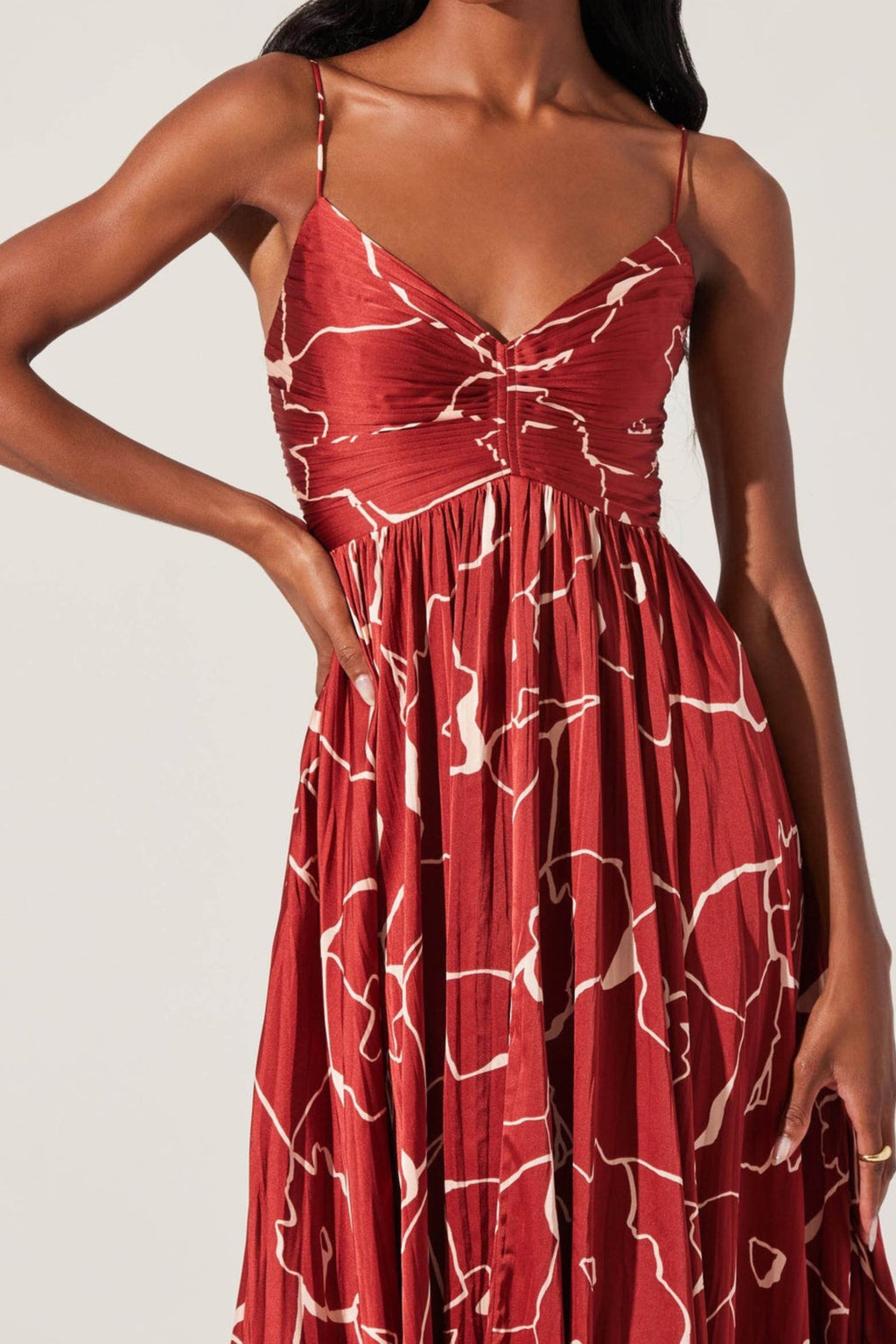 Flowering Girl Women Maeve Pleated Midi Dress
