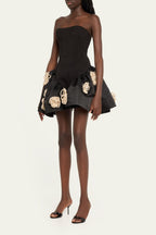 Flowering Girl Women Flower Mini Bandage Dress
