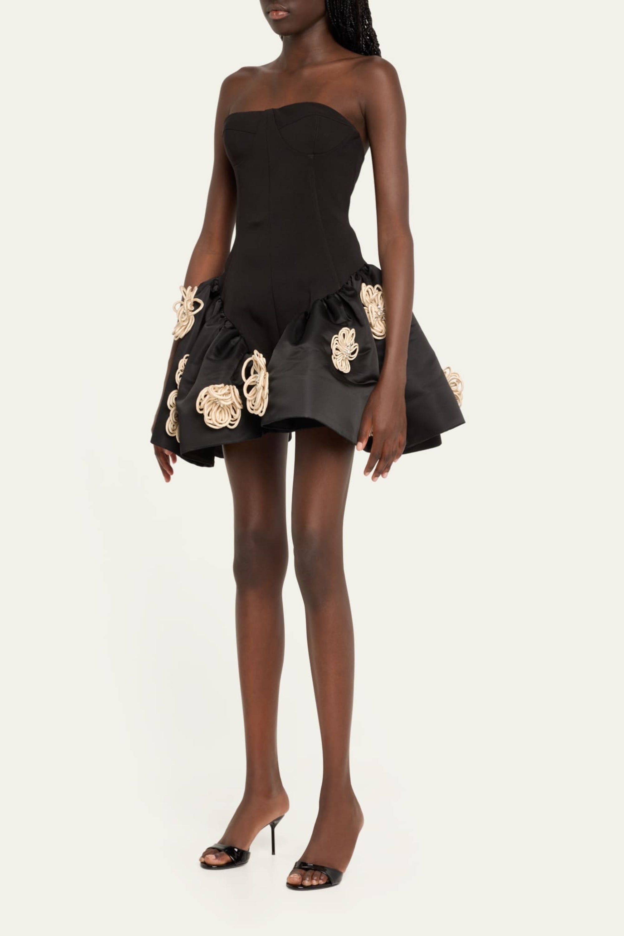 Flowering Girl Women Flower Mini Bandage Dress