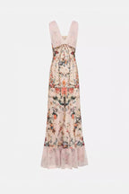 Flowering Girl Women Floral Mermaid Sleeveless Maxi Dresses