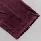 Flowering Girl Women lantern sleeve velvet maxi dress in burgundy