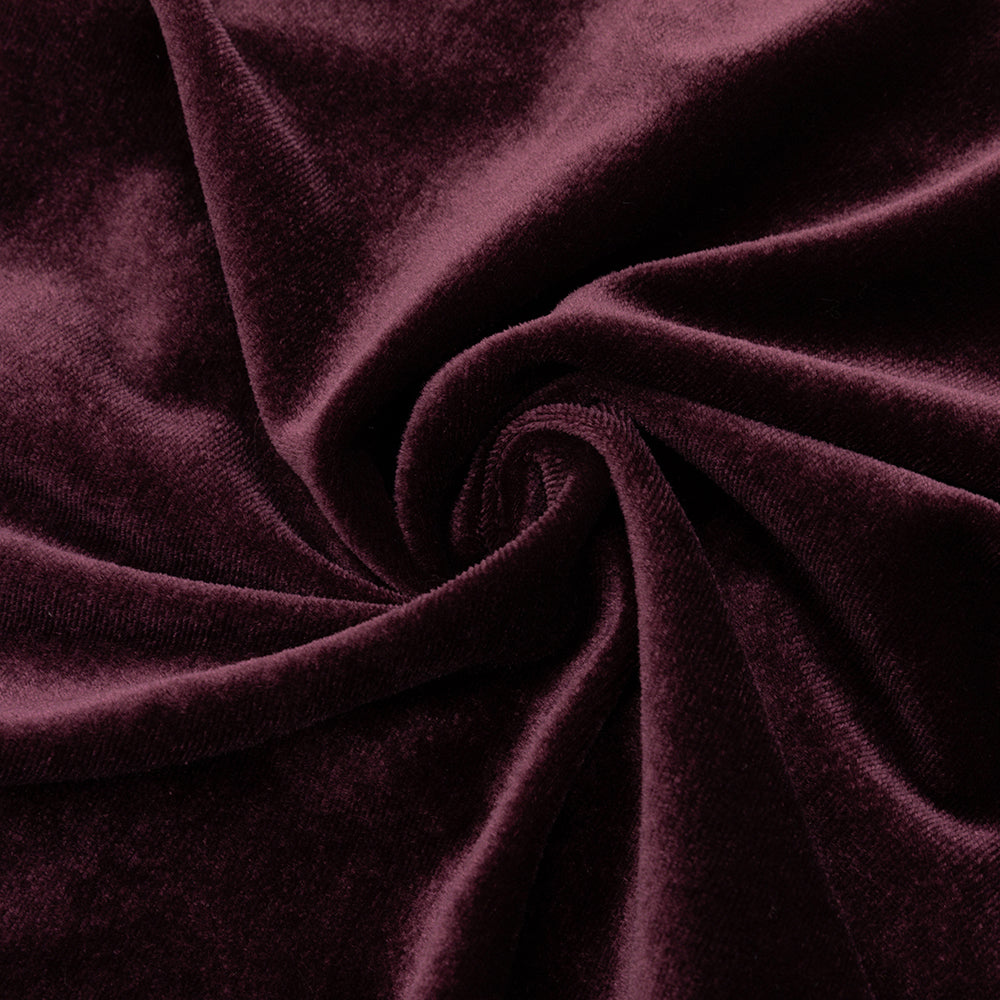 Flowering Girl Women lantern sleeve velvet maxi dress in burgundy