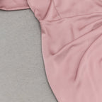 Flowering Girl Women off-shoulder crystal detail satin maxi dress in pink