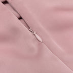 Flowering Girl Women off-shoulder crystal detail satin maxi dress in pink