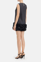 Flowering Girl Women Handcrafted Beaded Petal Shift Dress