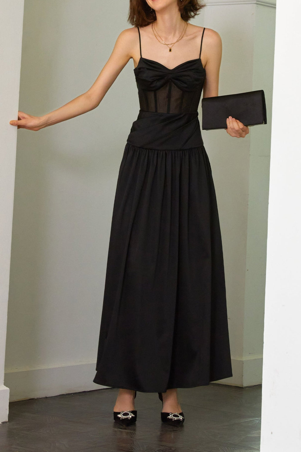 Flowering Girl Women Fishbone Tube Maxi Dress