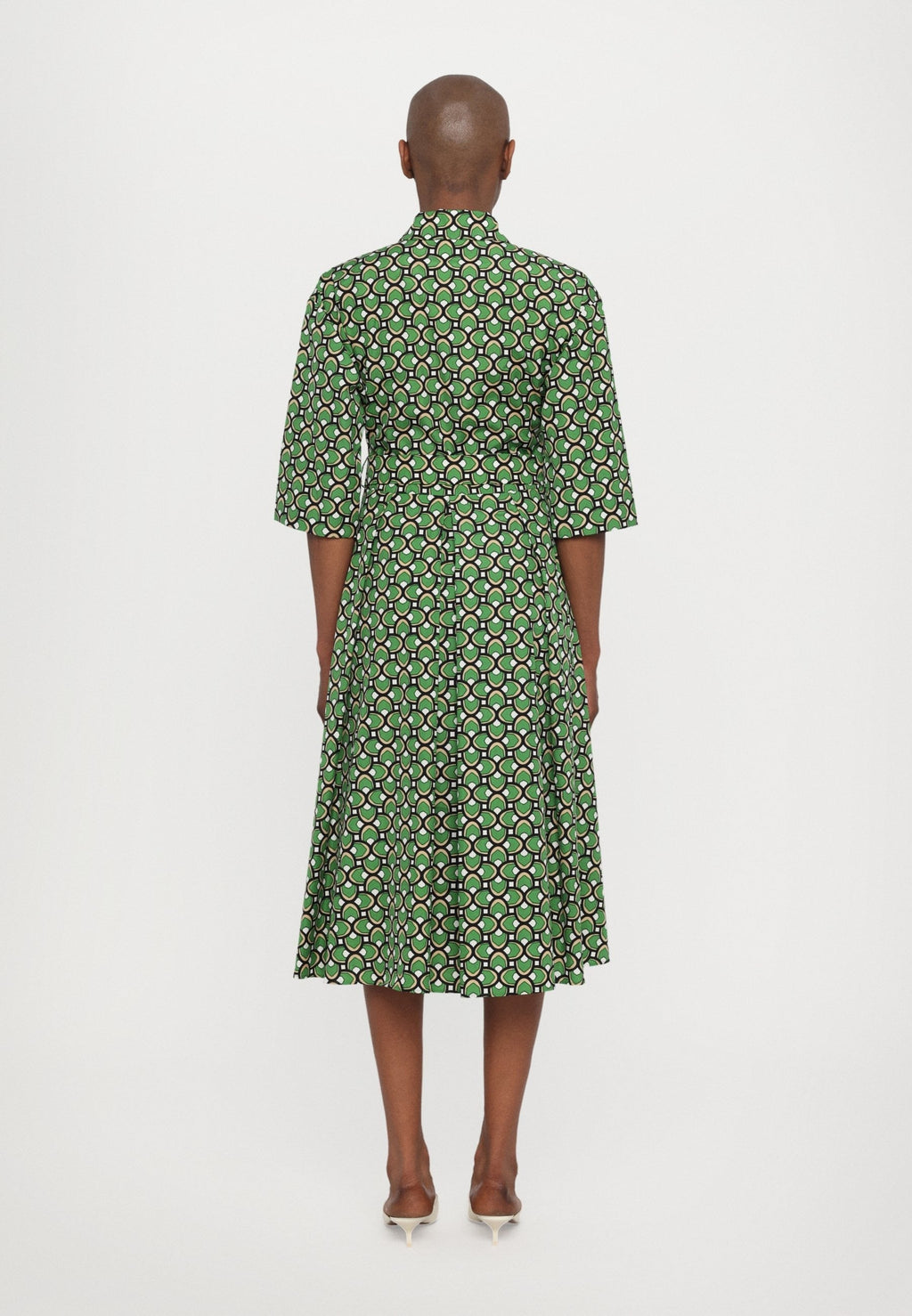 Flowering Girl Women Varenna Cotton Shirt Dress - Green