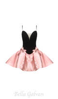 Flowering Girl Women valerie two-tone bowquette mini dress
