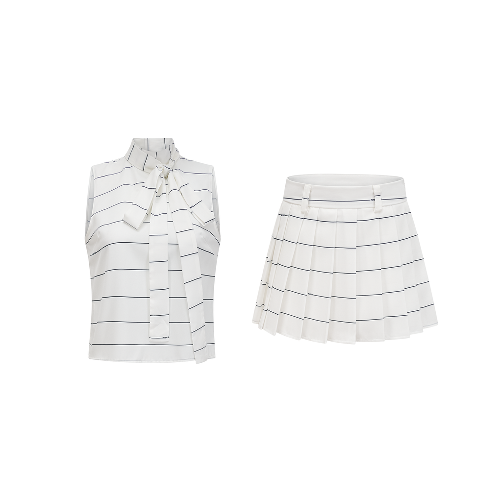 Flowering Girl Women Angélique Striped Top & Skirt Matching Set