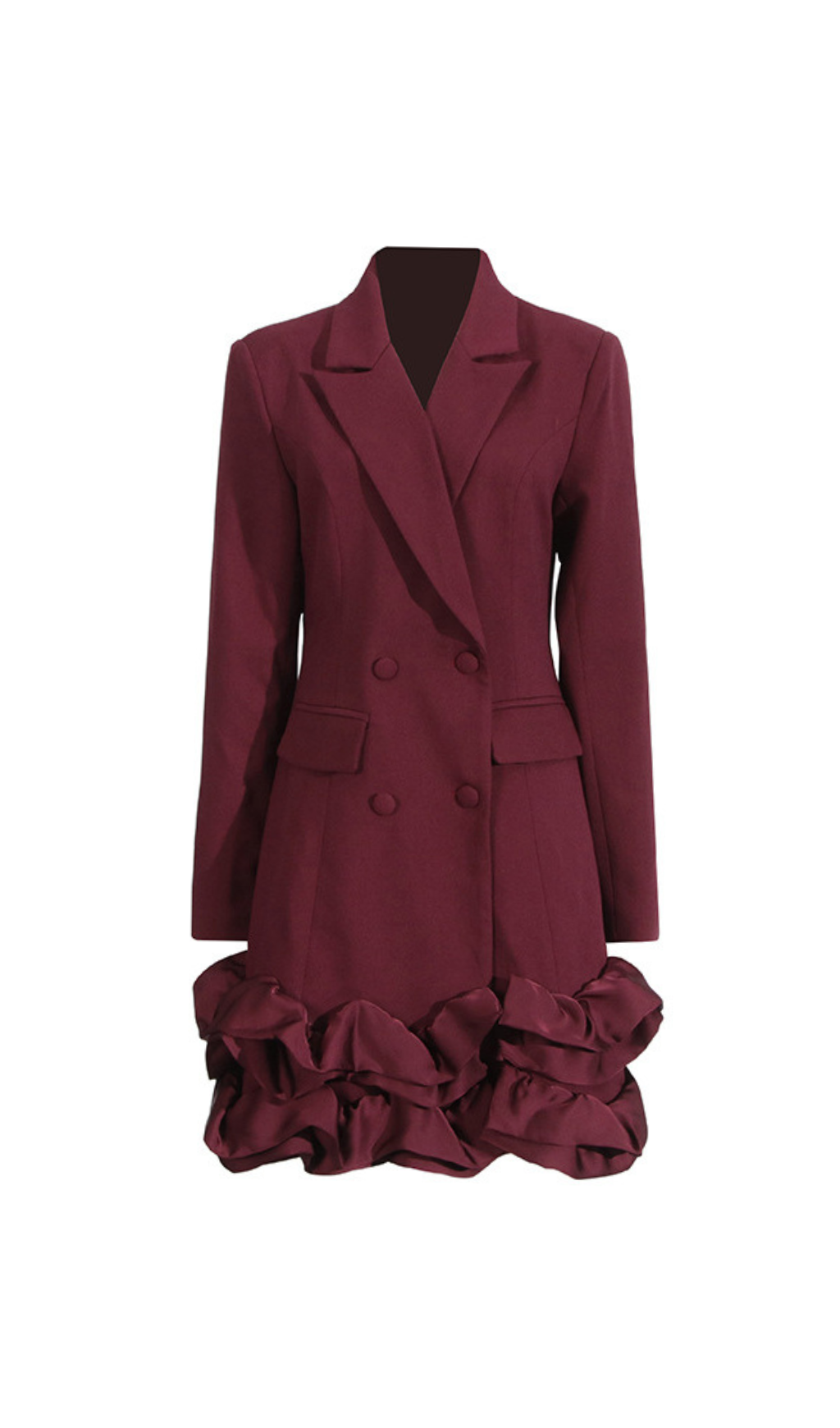 Flowering Girl Women 3D flower patchwork blazer dress
