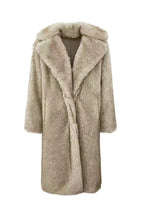 Gray Gradient Faux Fox Fur Eco Friendly Coat