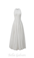 Flowering Girl Women sleeveless lace crochet maxi dress in white