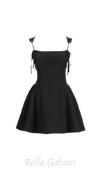 Flowering Girl Women Hazal Lace Up Spaghetti Mini Dress