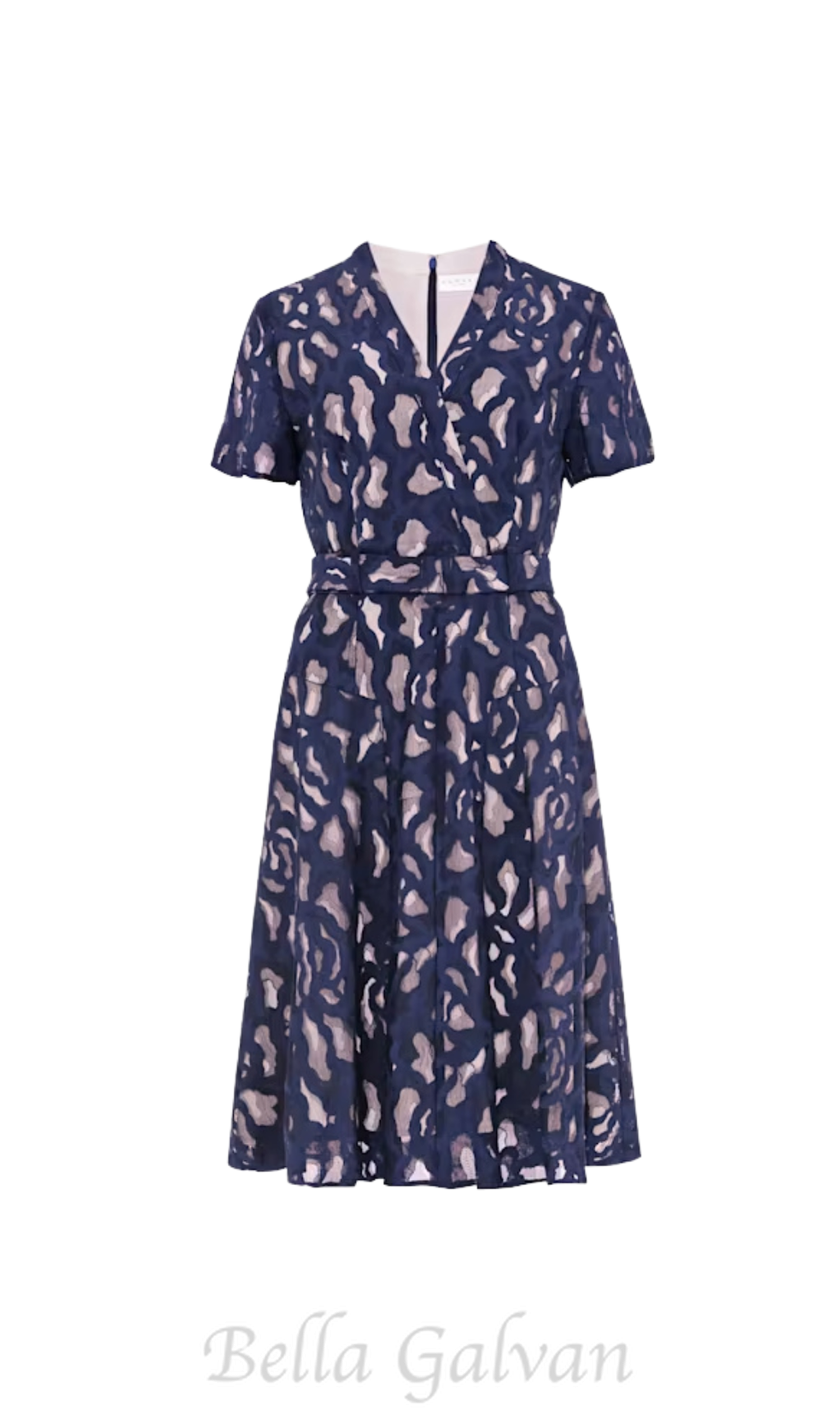 Flowering Girl Women Ennis Lace midi Dress in navy