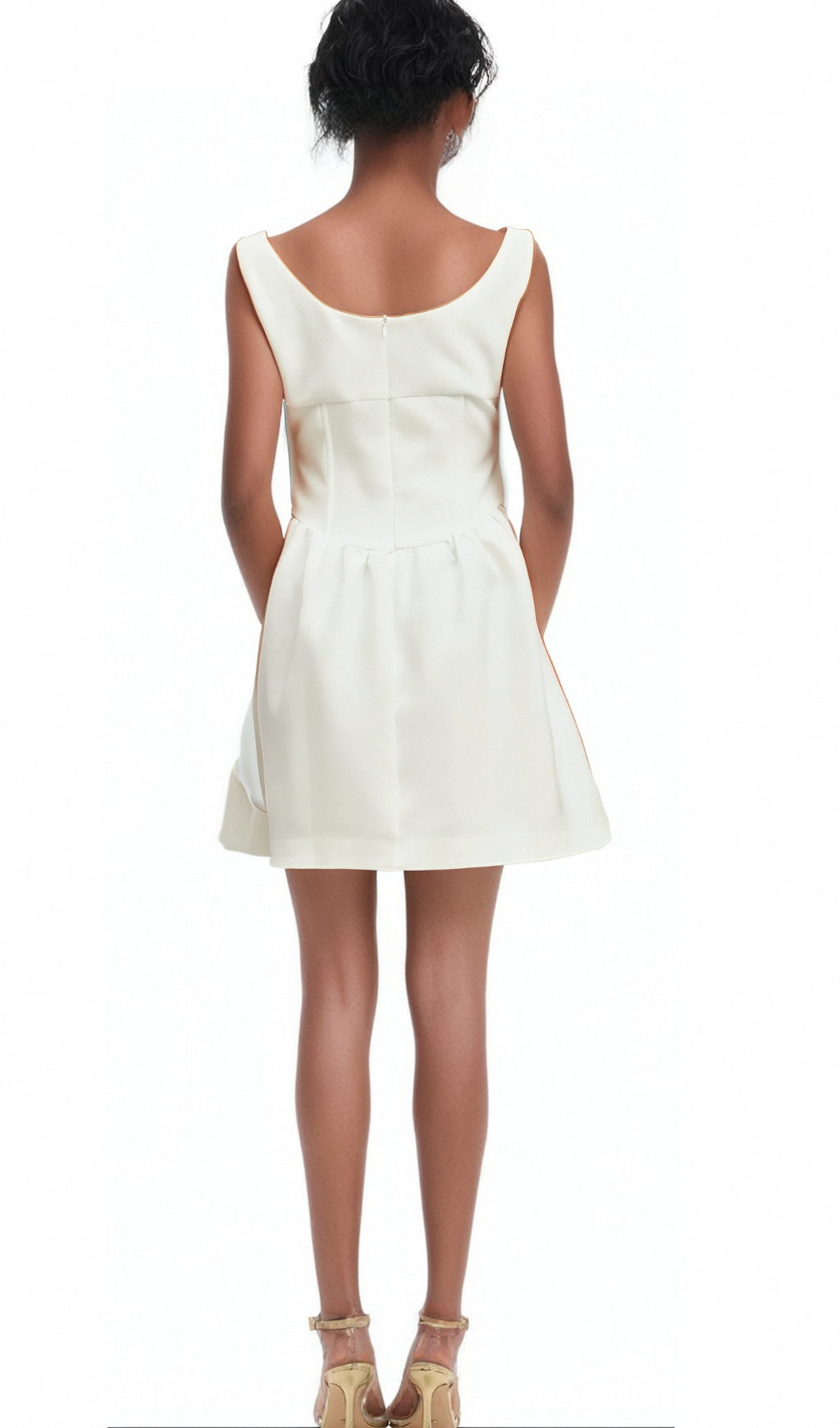 Flowering Girl Women Flavia white crystal-embellished mini dress